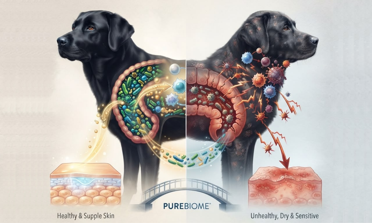 Dog enjoying a healthy, natural lifestyle